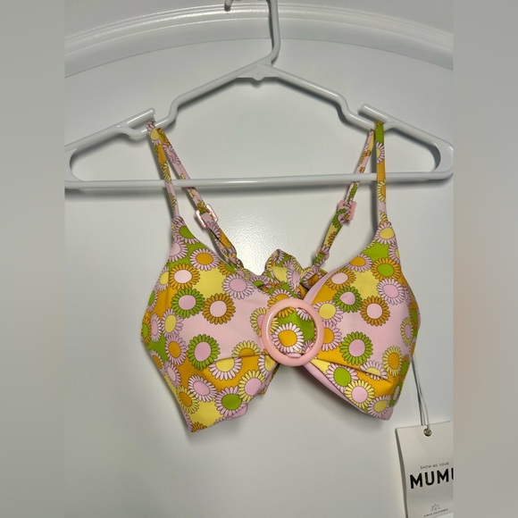Show Me Your Mumu Del Ray Good Vibes Only Bikini Top Size medium - Picture 3 of 9